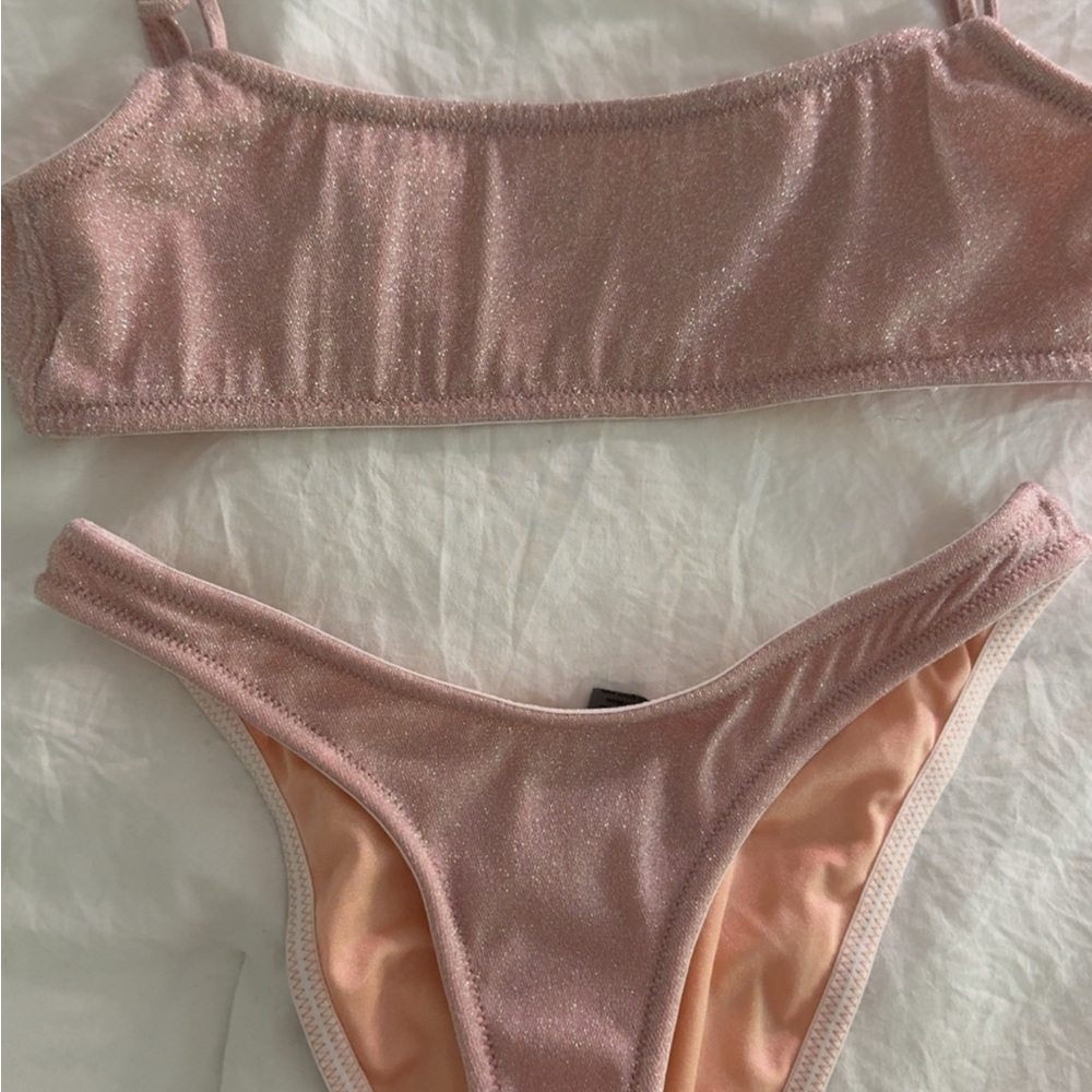 triangl pink bikini